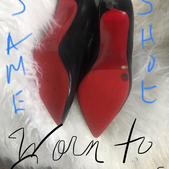 🌹Christian Louboutin black boot heels size 39.❤️ - Picture 8 of 8
